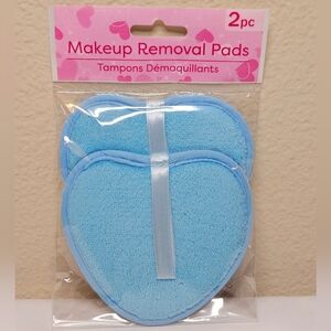Heart-Shaped Makeup Removal Pads - 2 Pack NEW